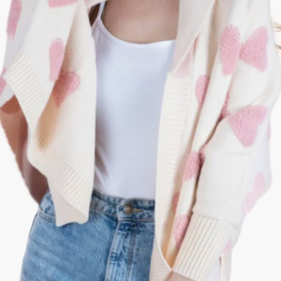 Saachi Heart Open Front Cardigan OS - Picture 1 of 9